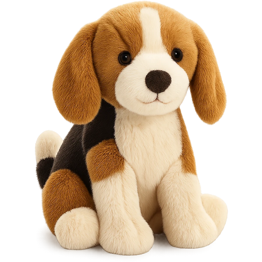 cute beagle puppy jellycat plushie emoji