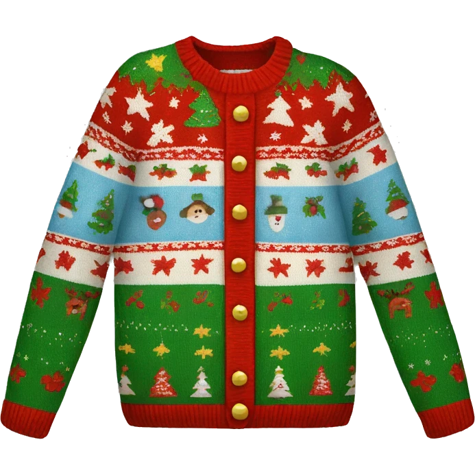ugly christmas sweater emoji