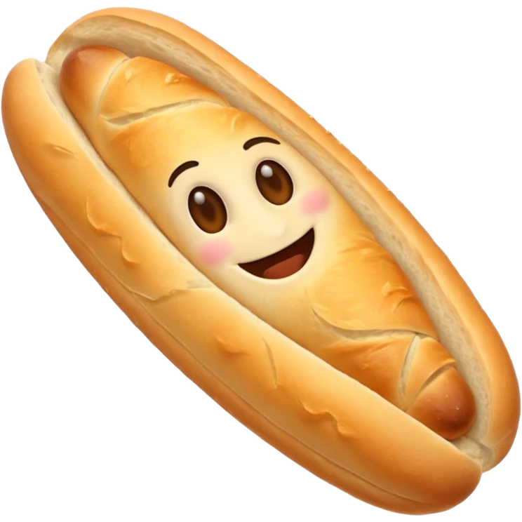 smiling baguette emoji