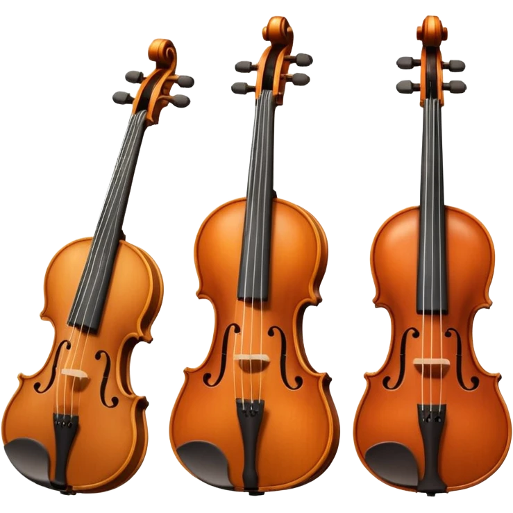 violin, flute, viola, and cello emoji