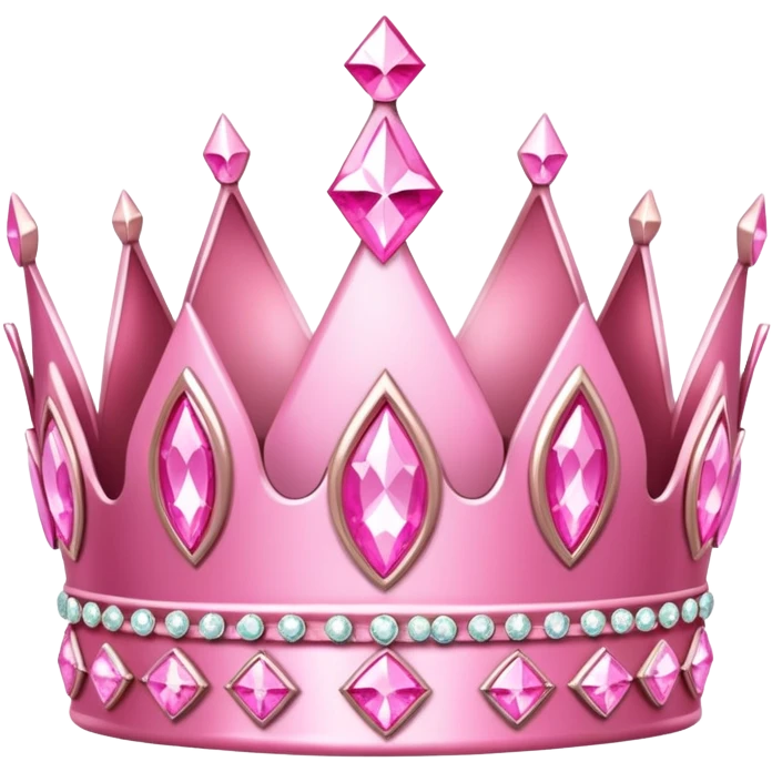 pink princess crown with bow emoji