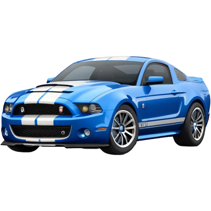 Shelby gt500 in blue emoji