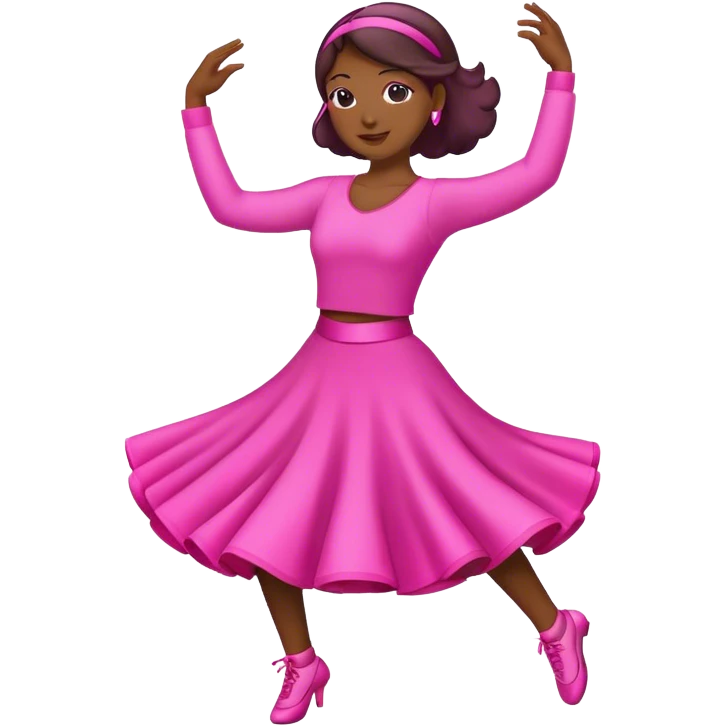 Dance pink with PRODANCE name emoji