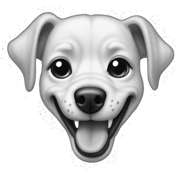 dog is jumping black&white drawen only by one line  emoji