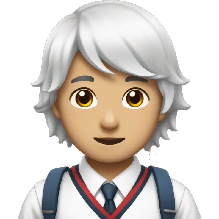 getou suguru in school uniform emoji