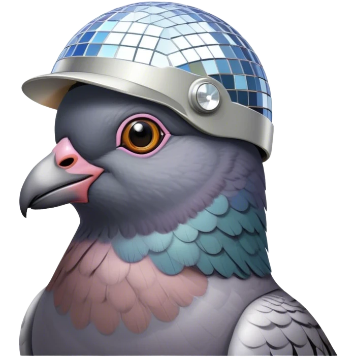 Disco pigeon  emoji