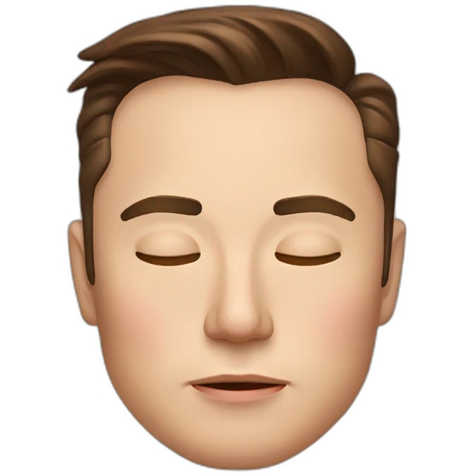 Elon Musk sleep emoji