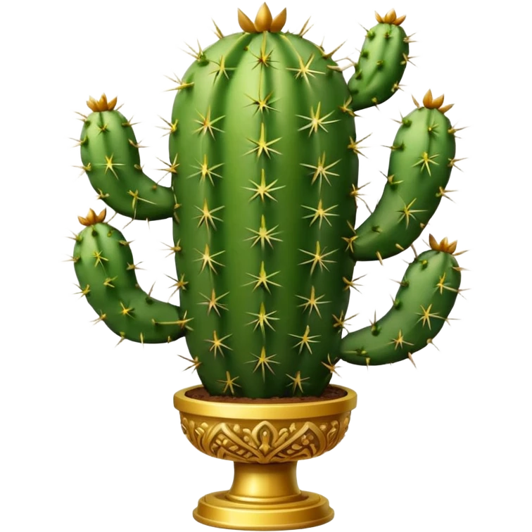trophy shaped like cactus emoji