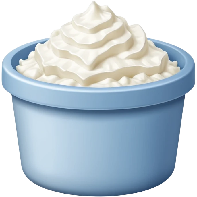 a pack of cottage cheese emoji