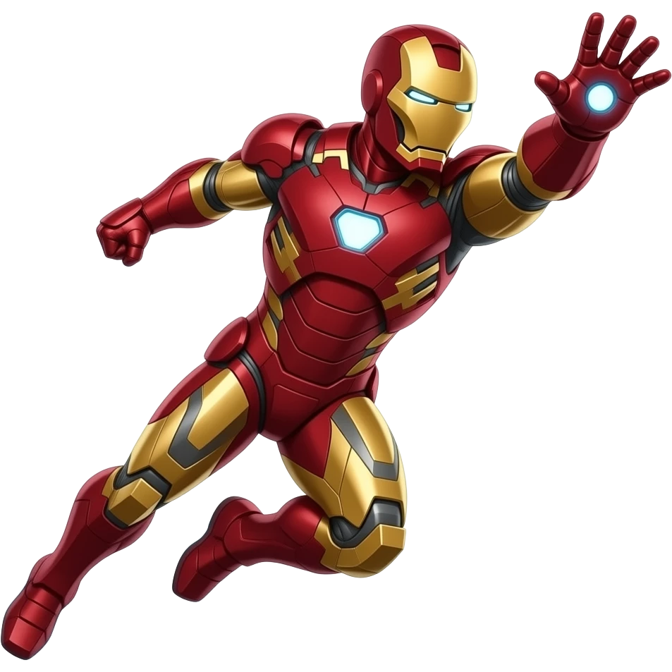 Ironman flying upward full body  emoji emoji
