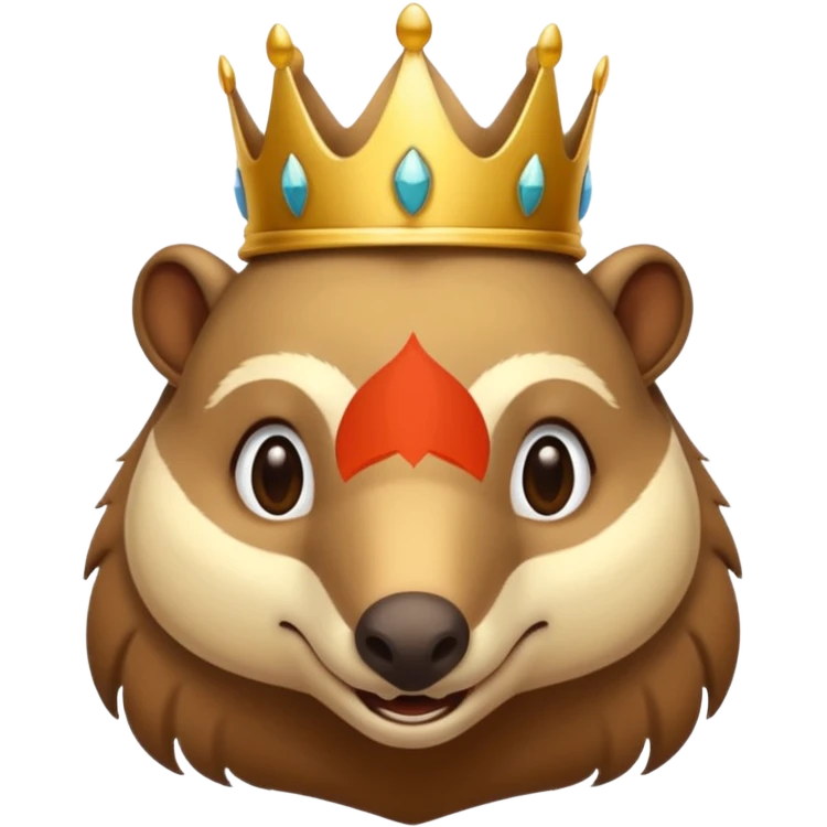 Anteater whos wearing a crown emoji
