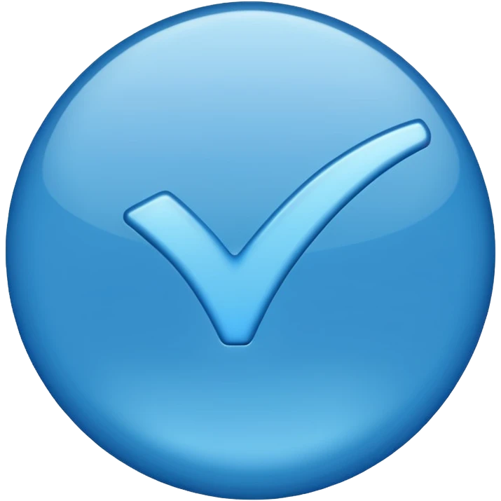 Verified logo (the blue check mare) emoji