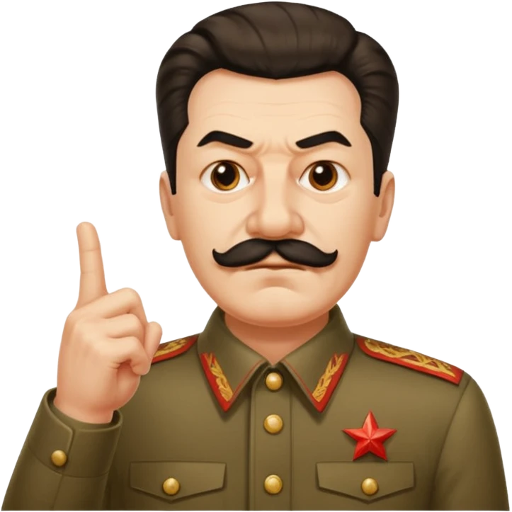 스탈린이 가운데 손가락를 날림 emoji