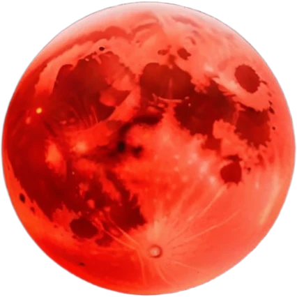 Edgy Black night sky with big Red vibrant neon-crimson-blood-moon Aesthetic scene scenery full picture  emoji