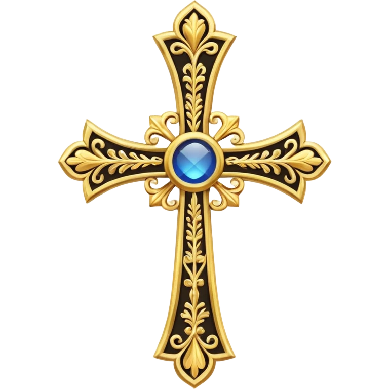 Orthodox cross. Transparent bakgrund. emoji