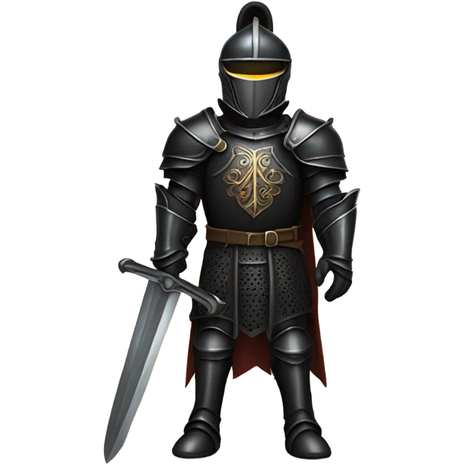 Clash royale black Knight with black armour  emoji