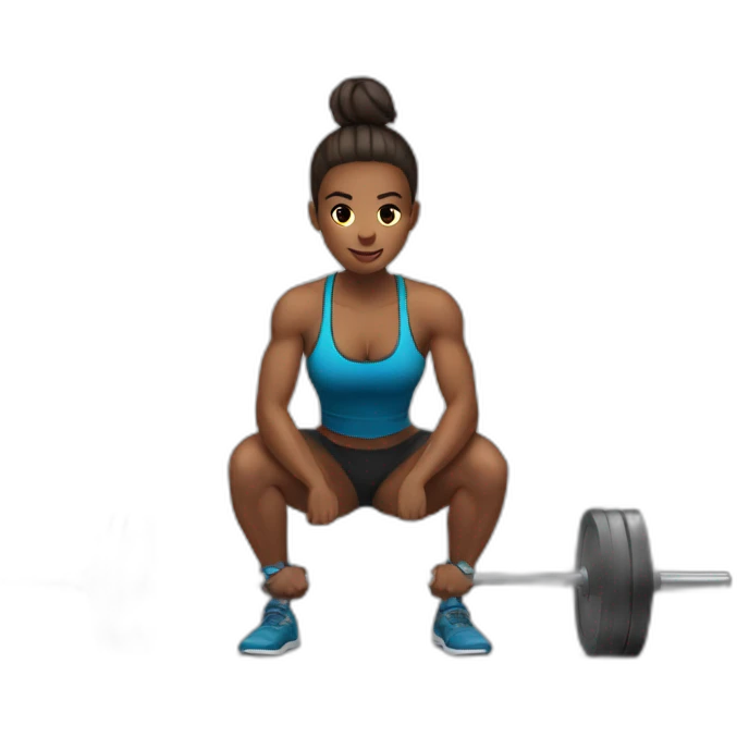 barbell squat emoji