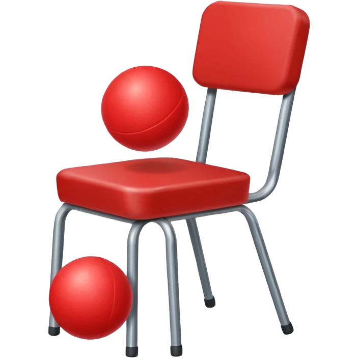 Ball under chair emoji