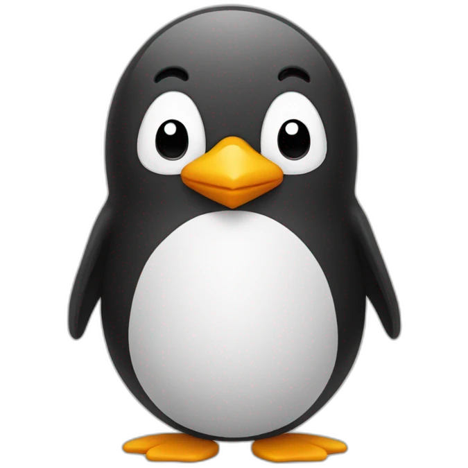 Pingouin coeur dans les bras emoji