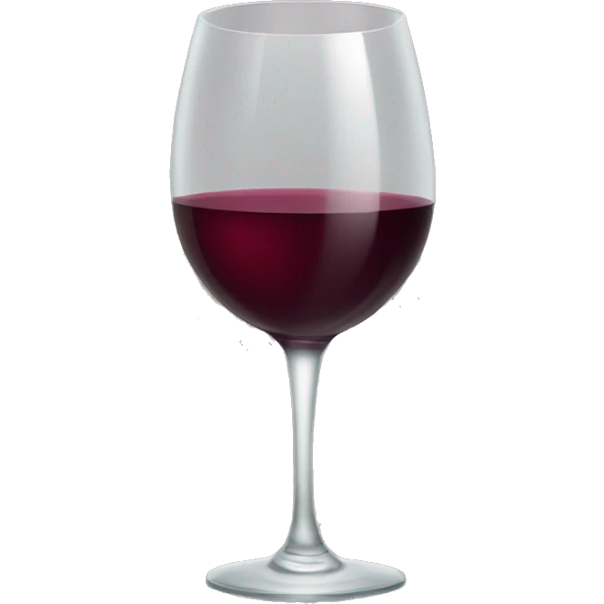 Wine in a glass emoji