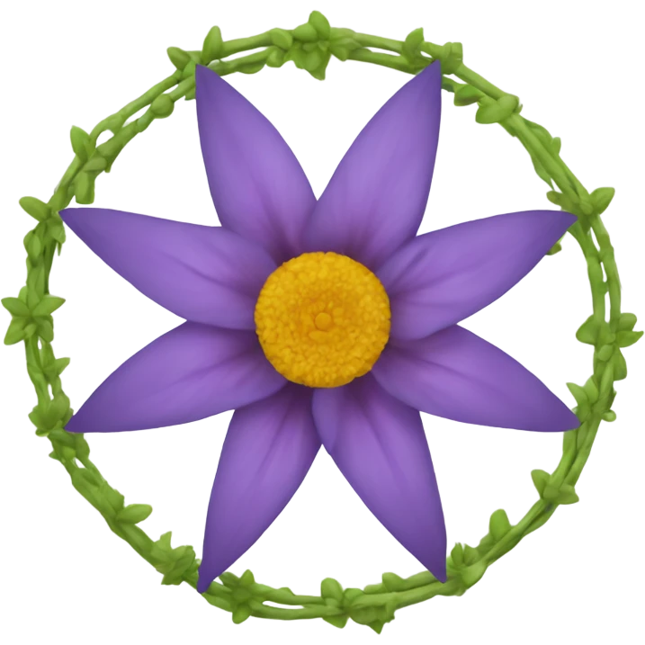 flower in a pentagram emoji