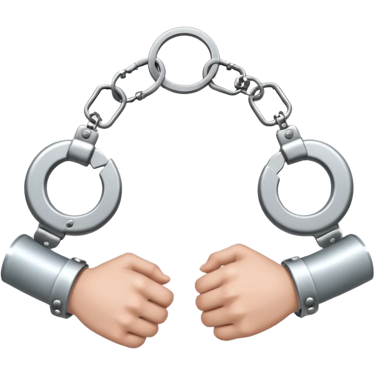Arms in handcuffs emoji