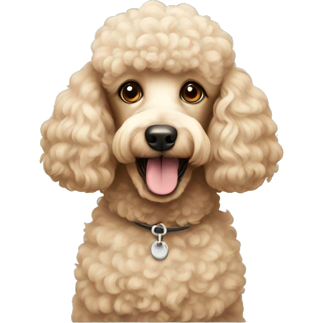 a poodle emoji