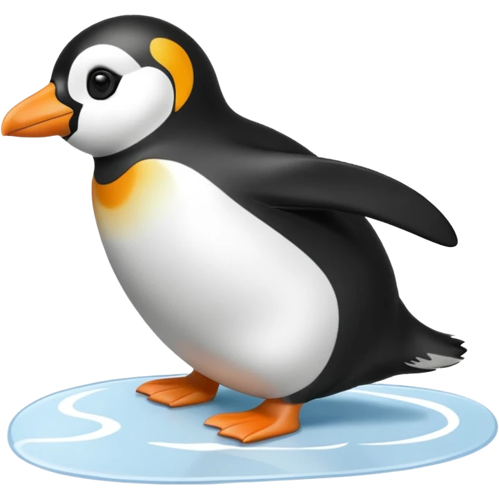 penguin sliding emoji