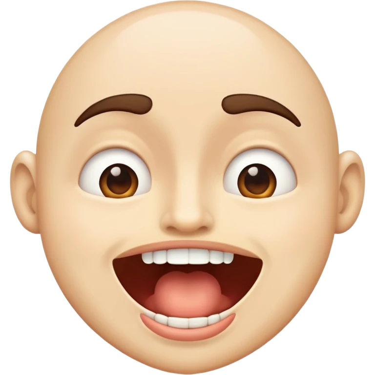 Face with big open mouth emoji