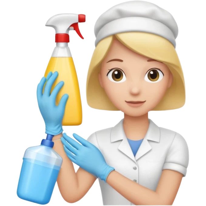 Cleaning the bathroom emoji