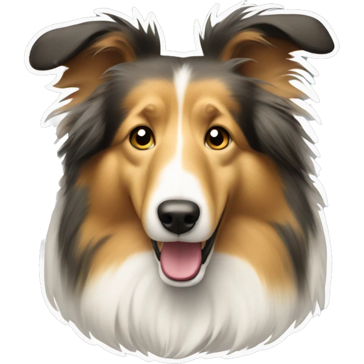 Rough collie dog  emoji