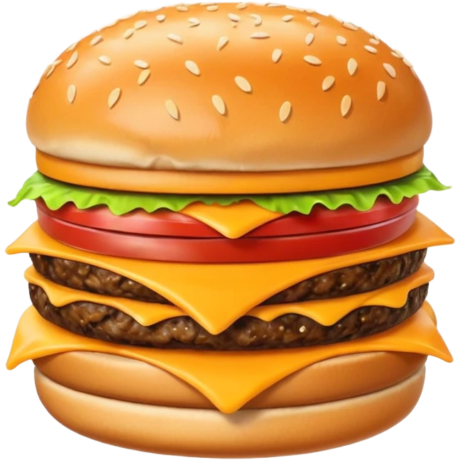 extra cheesy hamburger emoji