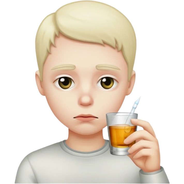 Dead drinking shot emoji