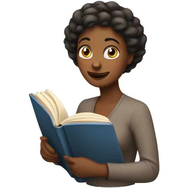 woman who reaing a book emoji