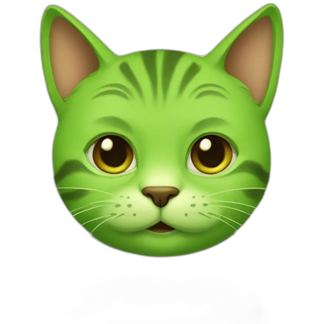 Cat-green-with-shrek-ears emoji