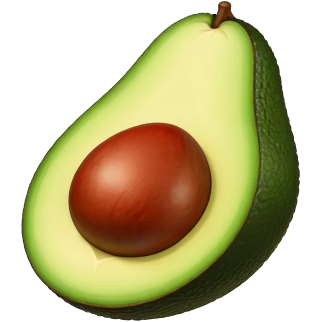 an avocado with big lips emoji