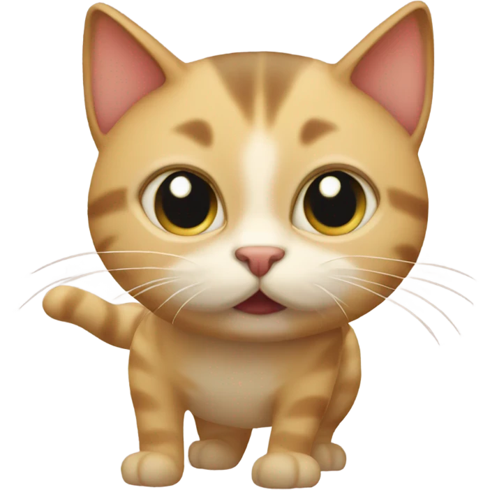 Cat showing its massive butt emoji
