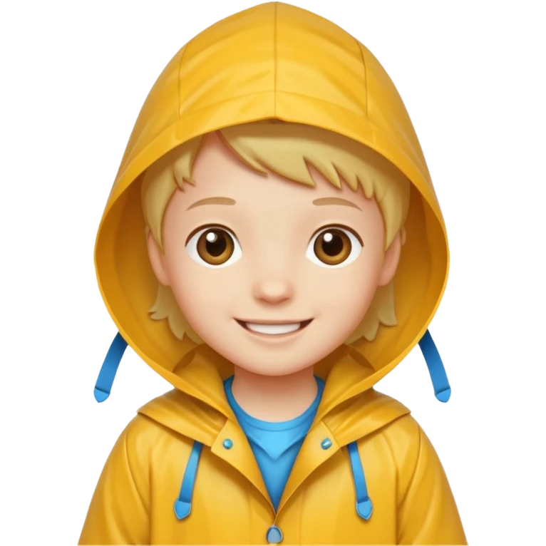kid with raincoat emoji