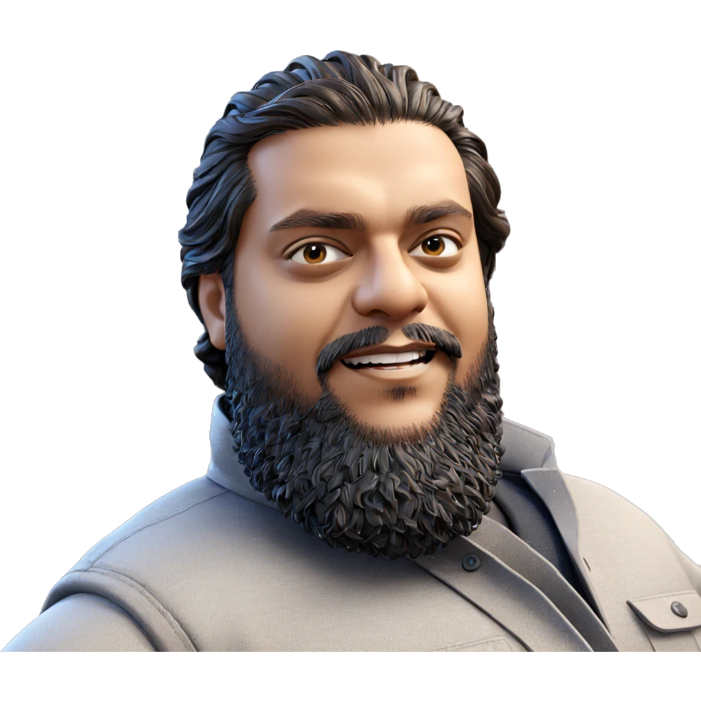 smiling man with beard emoji