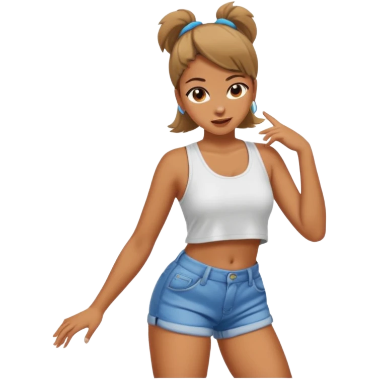 Girl twerking  emoji