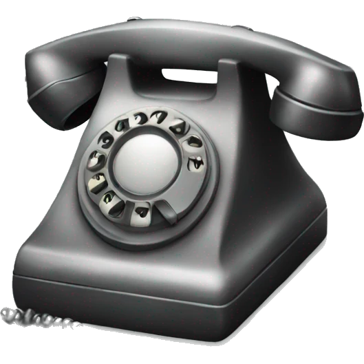 Ghotic old phone emoji
