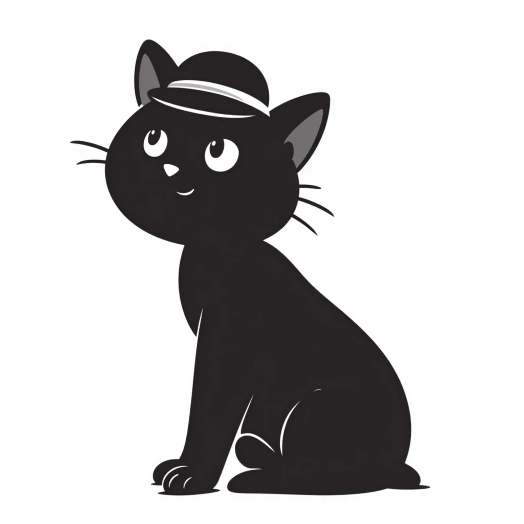 cat wearing a hat emoji