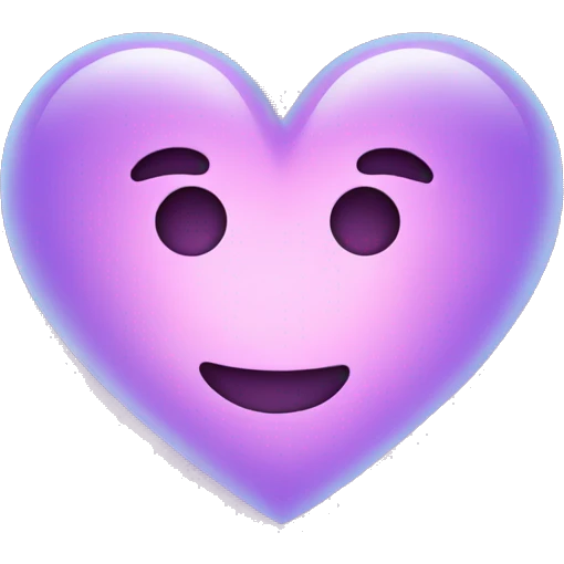 Glowing heart emoji