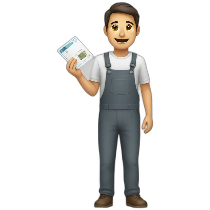 Men holding pan card emoji