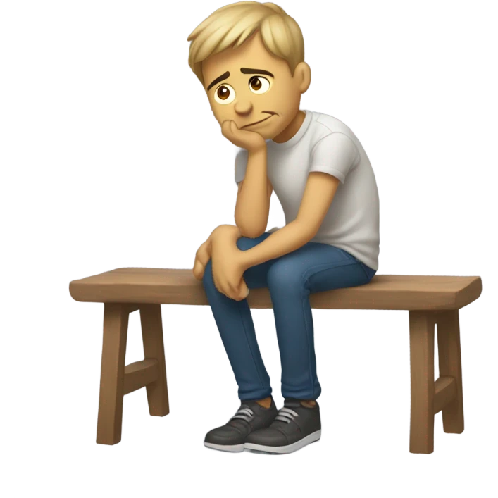 Man groaning because his feet hurt  emoji