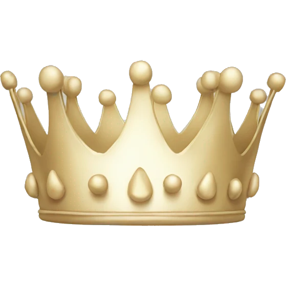 white crown emoji
