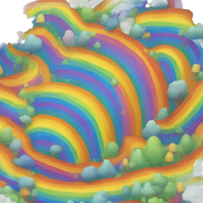 Rainbow trail emoji