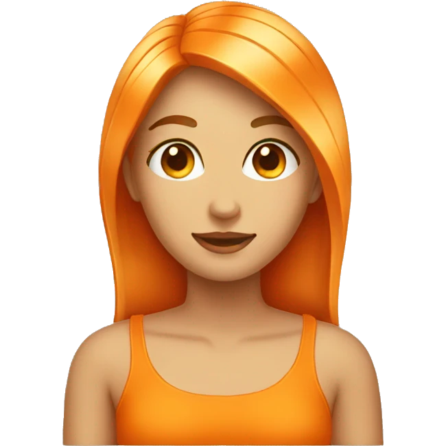 a beautiful orange emoji