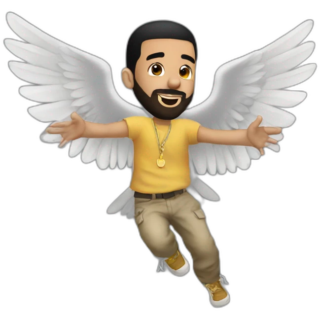 Drake flying over and odor emoji