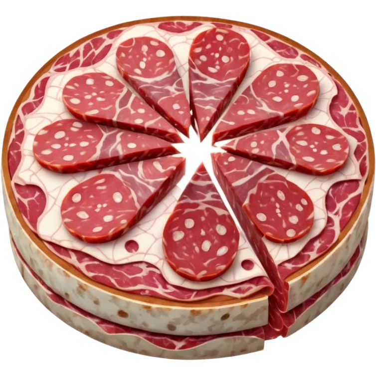 Round salami on the cut emoji